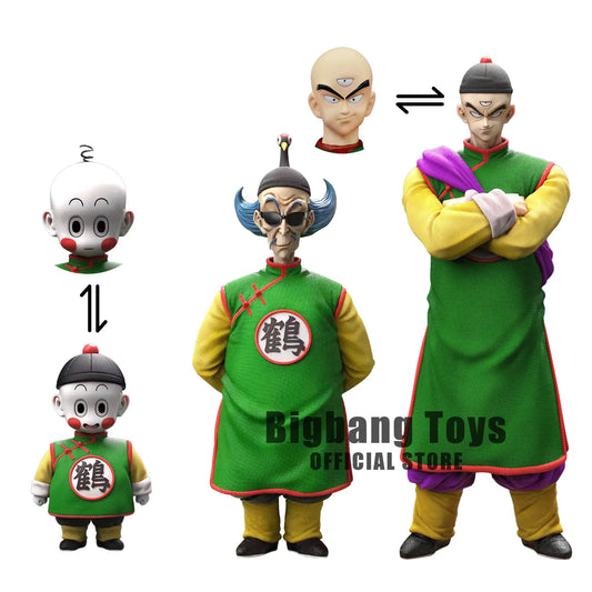 BANDAI Dragon Ball Z Anime  Shinhan Chiaotzu Tien Shinhan Riff Action Figures