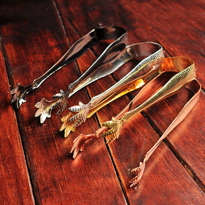 Cute Stainless Steel Ice Tongs