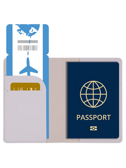 Leather Passport Cover and Luggage Tag Set