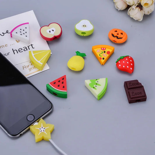 Cute Fruits Charger Protector