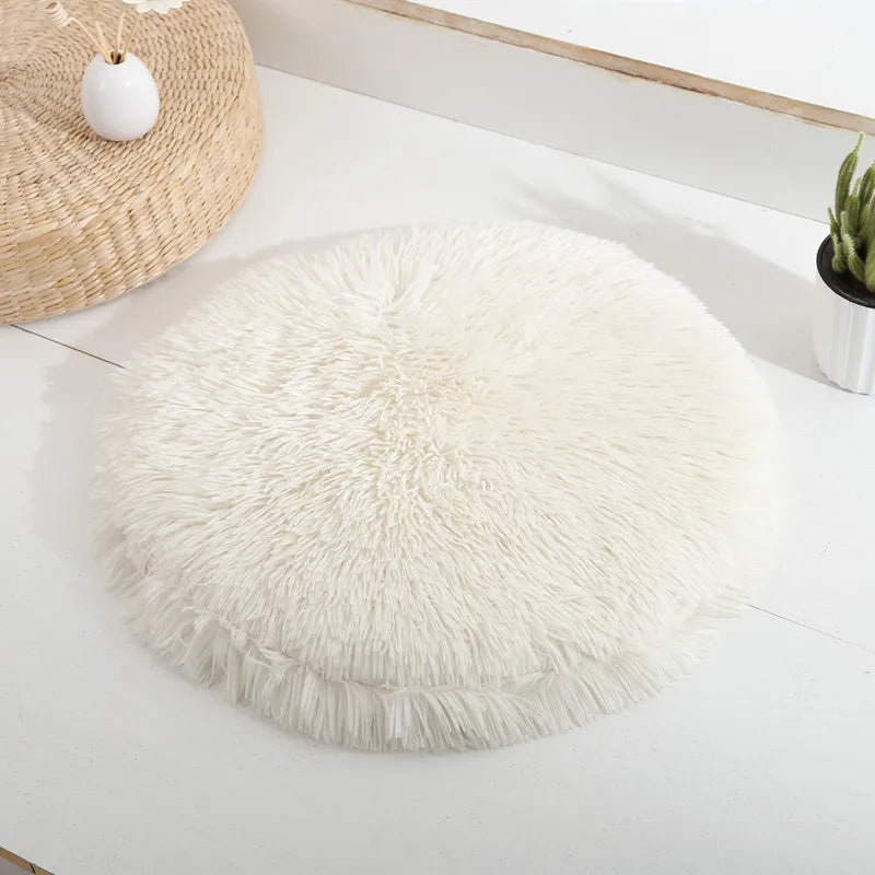 Soft Plush Round Pet Bed Mat