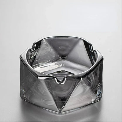 Hexagonal Glass Ashtray