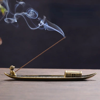 Chinese Boat Incense Stick Holder