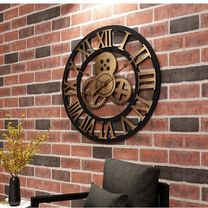 Retro Industrial Wall Clock