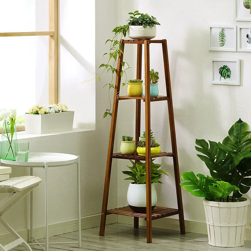 Stylish Tiered Plant Display Stand – Elegant Garden Showcase