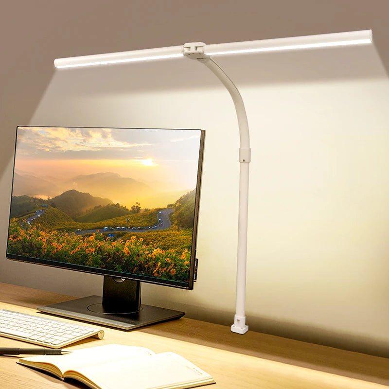 24W LED Desk Lamp with Double Head Design