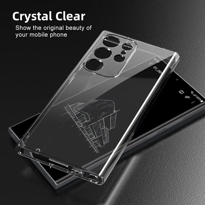 Soft Silicone Clear Phone Case for Samsung Galaxy series