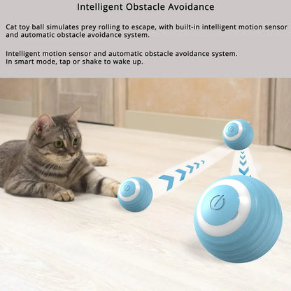 Smart Obstacle-Avoidance Cat Toy Ball