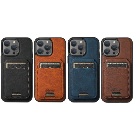 Leather Wallet Phone Case for iPhone 12, 13, 14, 15, 16