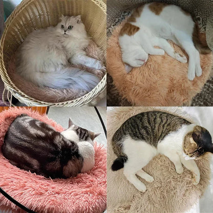 Soft Plush Round Pet Bed Mat