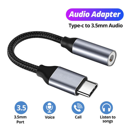 USB Type-C To 3.5mm Aux Adapter