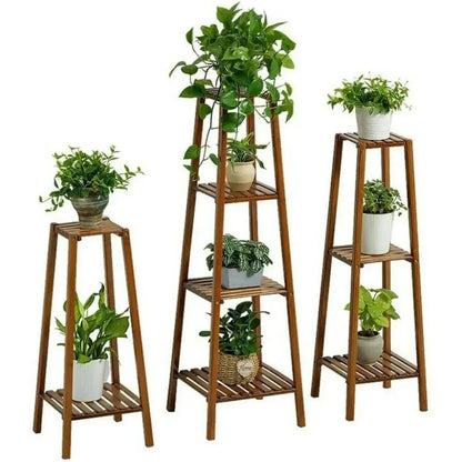 Stylish Tiered Plant Display Stand – Elegant Garden Showcase