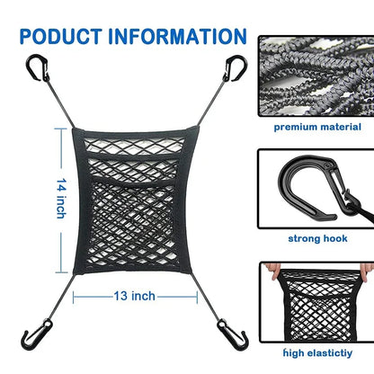 Compact and Durable Car Backseat Net for Pets