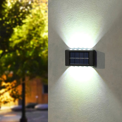 Modern Solar Outdoor Wall Light - Waterproof LED Fence Lamp