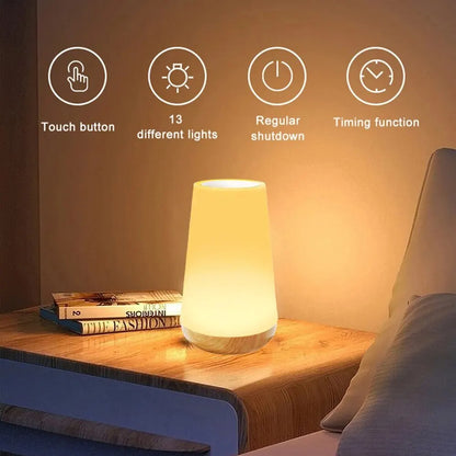 RGB Touch Night Light – Versatile and Adjustable Illumination