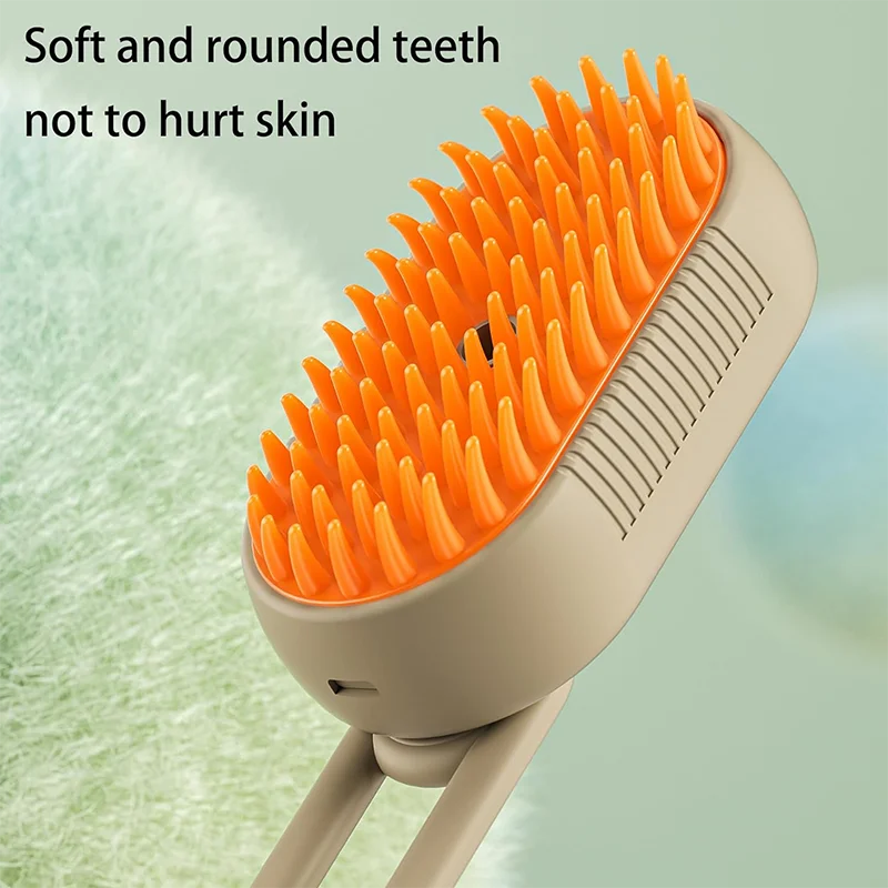 Electric Pet Grooming Brush: 3-in-1 Hair Removal, Steam Spray & Massage