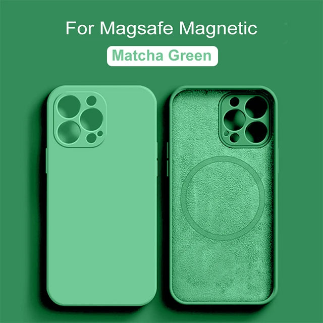 Silicone Phone Case with Magsafe For iPhone models 1/2