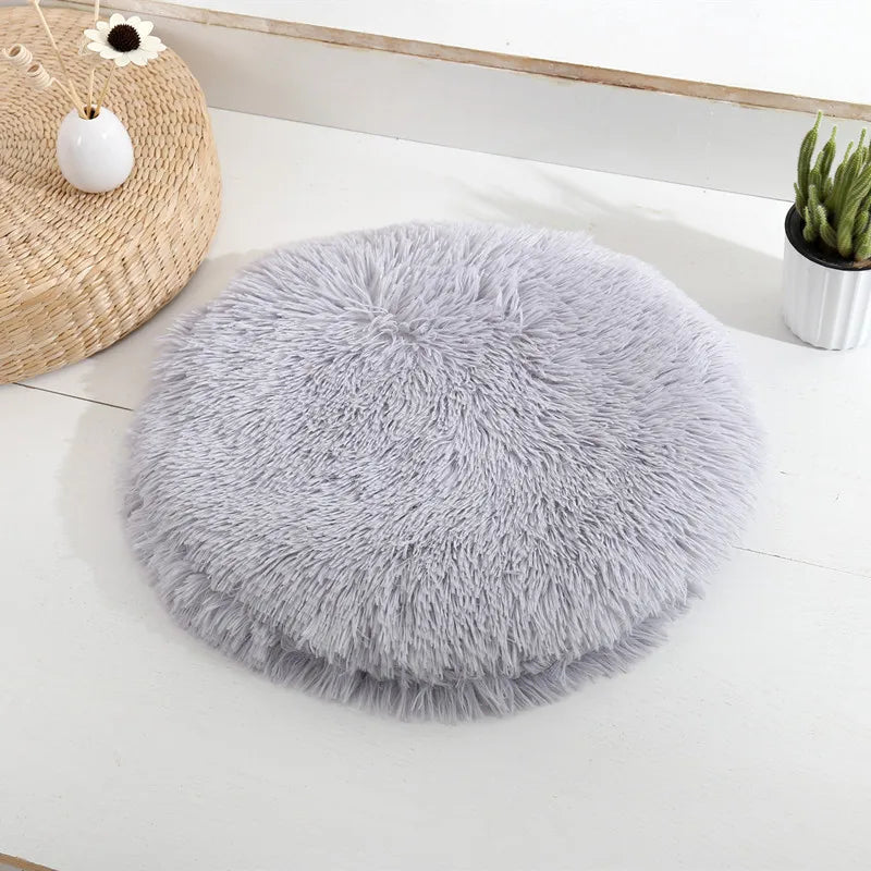 Soft Plush Round Pet Bed Mat