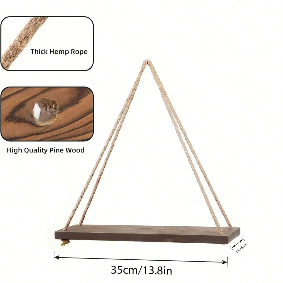 Wooden Swing Wall Shelves