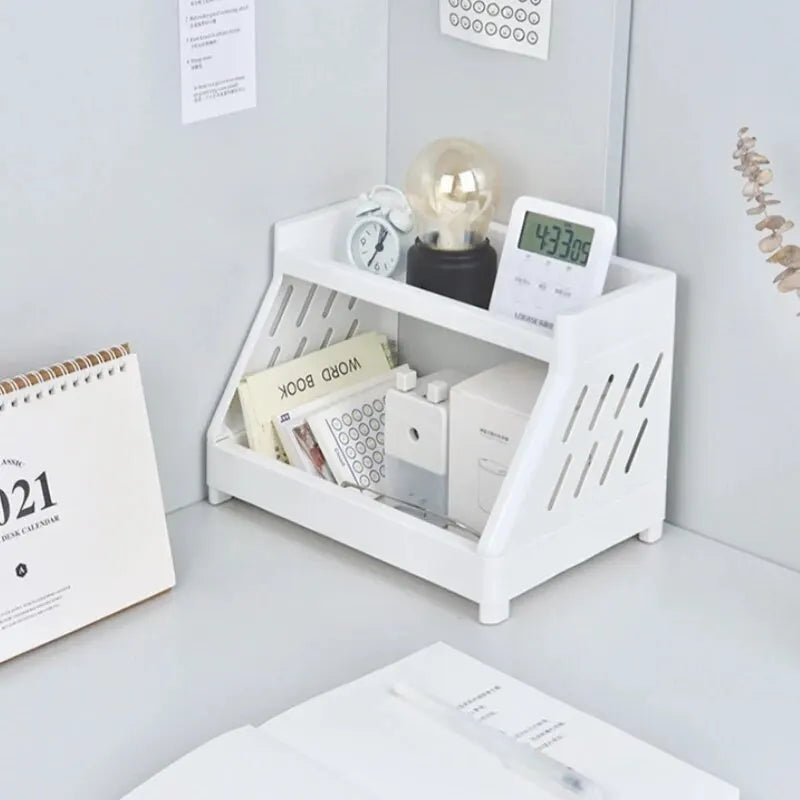 2-Tier Cat's Paw Cutout Design Desktop Organizer