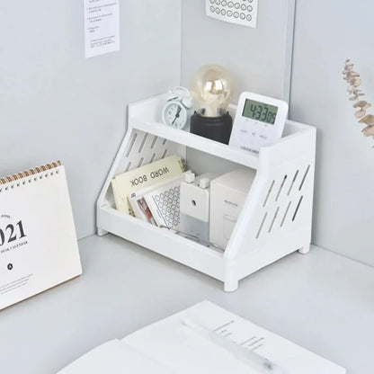 2-Tier Cat's Paw Cutout Design Desktop Organizer